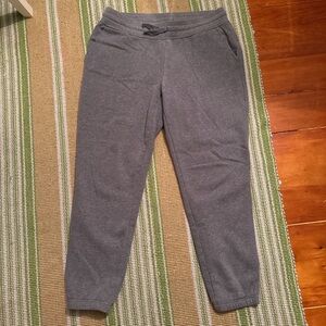 Gray Fleece Jogger Pants